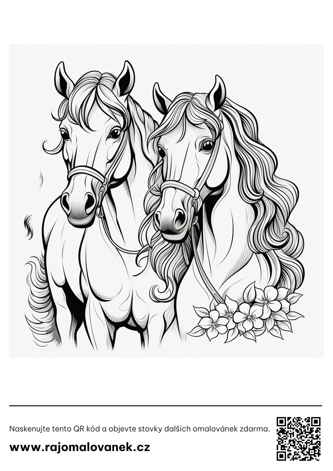 Dibujos para colorear de caballos